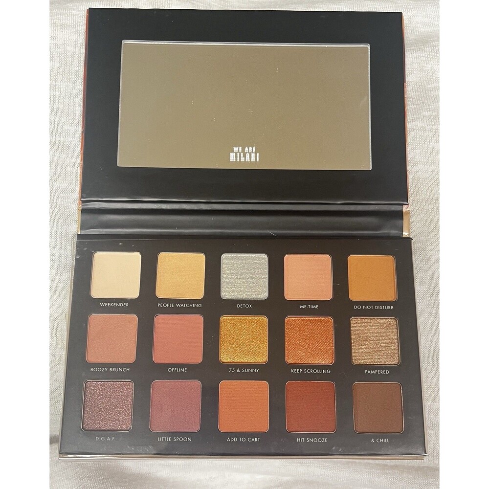 Milani Gilded Nude Hyper-Pigmented Eyeshadow Palette New 15 Colors